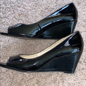 Liz Claiborne wedge open toe sandal.